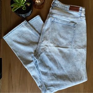 Hollister Light Blue Straight Mom Jeans
